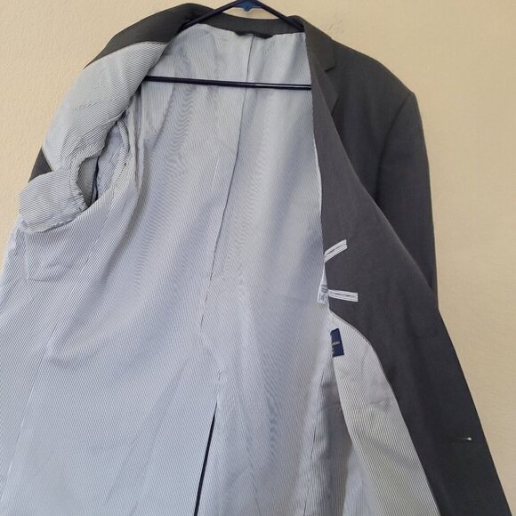 Brooks Brothers Mens Explorer Regent Fit Wool Blazer Gray sz 46L 2 Button Front - Picture 9 of 11